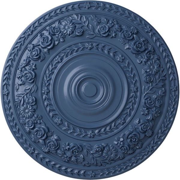 Ekena Millwork Rose Ceiling Medallion (Fits Canopies up to 13 1/2"), Hand-Painted Americana, 33 7/8"OD x 2 3/8"P CM33ROAMF - main